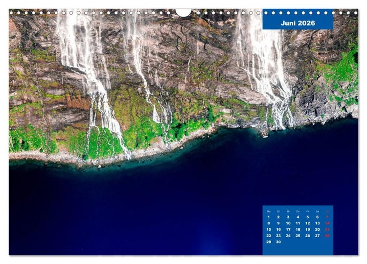 Produktbild: Geiranger - grandiose Fjordlandschaft (Wandkalender 2026 DIN A3 quer), CALVENDO Monatskalender