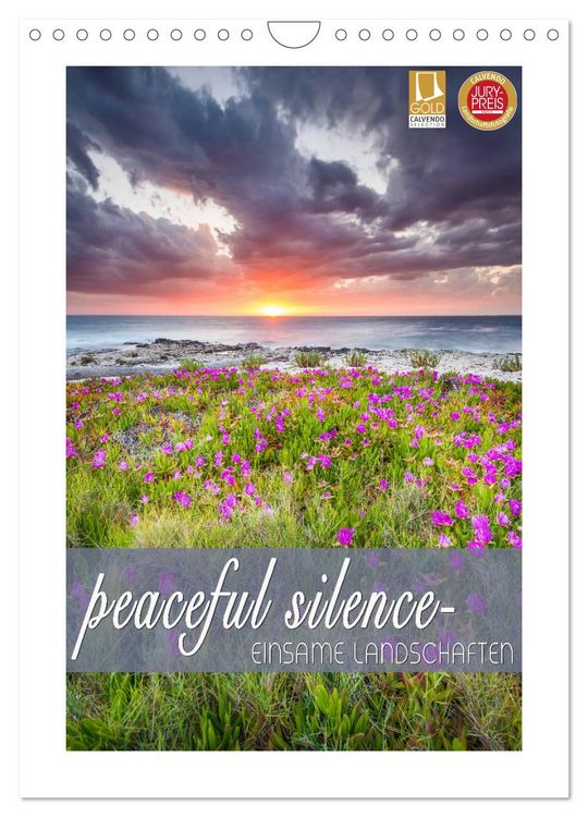 Produktbild: peaceful silence - einsame Landschaften (Wandkalender 2026 DIN A4 hoch), CALVENDO Monatskalender