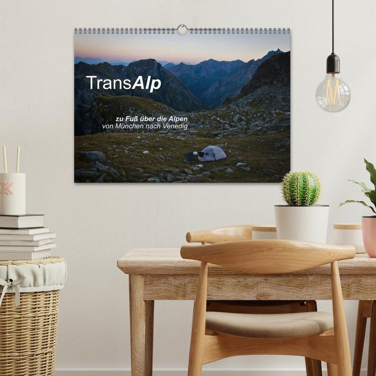 Produktbild: TransAlp - zu Fu&szlig; &uuml;ber die Alpen von M&uuml;nchen nach Venedig (Wandkalender 2026 DIN A3 quer), CALVENDO Monatskalender