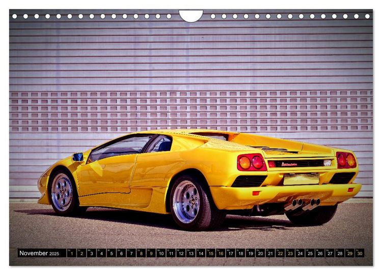 Produktbild: Ein Teufel in Gelb Lamborghini Diablo PHOTOART (Wandkalender 2025 DIN A4 quer), CALVENDO Monatskalender
