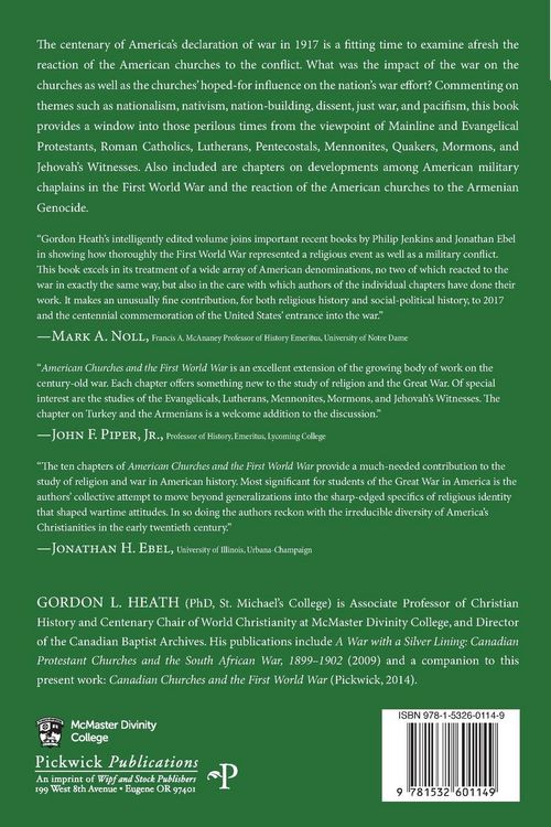 Produktbild: American Churches and the First World War