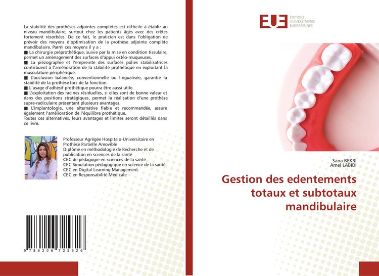 Produktbild: Gestion des edentements totaux et subtotaux mandibulaire