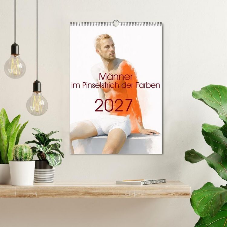 Produktbild: M&auml;nner - im Pinselstrich der Farben (Wandkalender 2027 DIN A3 hoch), CALVENDO Monatskalender
