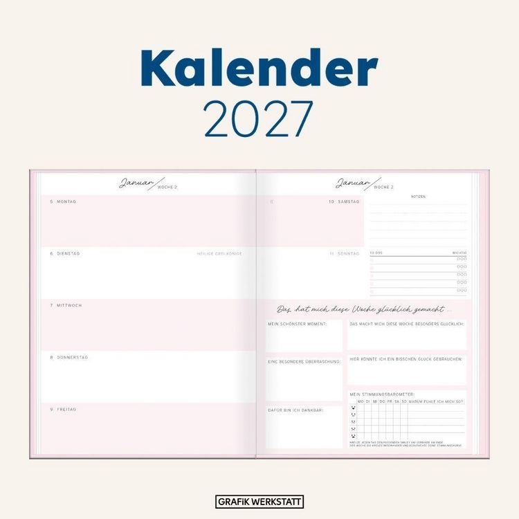 Produktbild: Terminplaner Lady Softcover 2027 Dankbarkeits-Planer