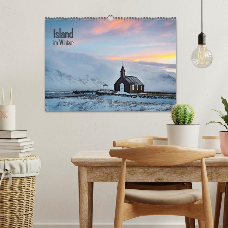 Produktbild: Island im Winter (Wandkalender 2026 DIN A3 quer), CALVENDO Monatskalender