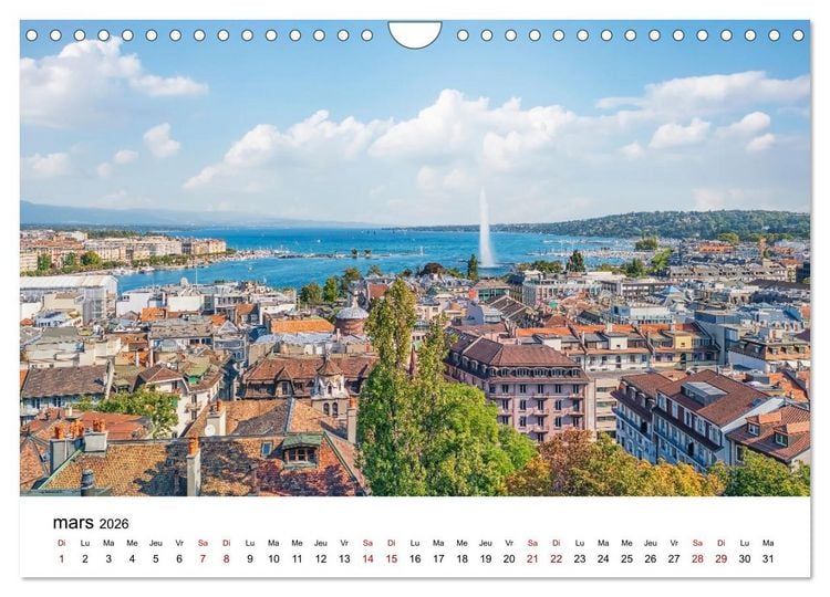 Produktbild: Visite de la Suisse (Calendrier mural 2026 DIN A4 vertical), CALVENDO calendrier mensuel