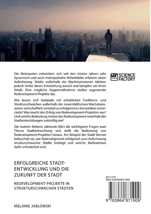 Produktbild: Erfolgreiche Stadtentwicklung und die Zukunft der Stadt. Redevelopment-Projekte in strukturschwachen St&auml;dten
