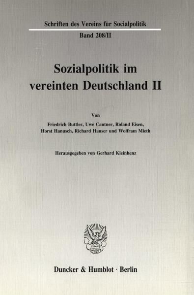 Produktbild: Sozialpolitik im vereinten Deutschland II.