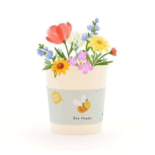 Produktbild: Komplimente Anzuchtset Becher "Bee happy"