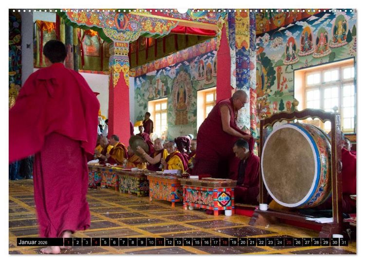 Produktbild: Buddhistisches Klein-Tibet (Wandkalender 2026 DIN A2 quer), CALVENDO Monatskalender