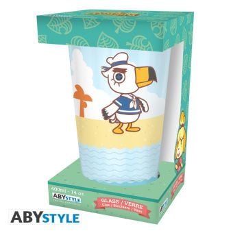 Produktbild: ANIMAL CROSSING - Large Glass - 400ml - "Beach Characters" - box