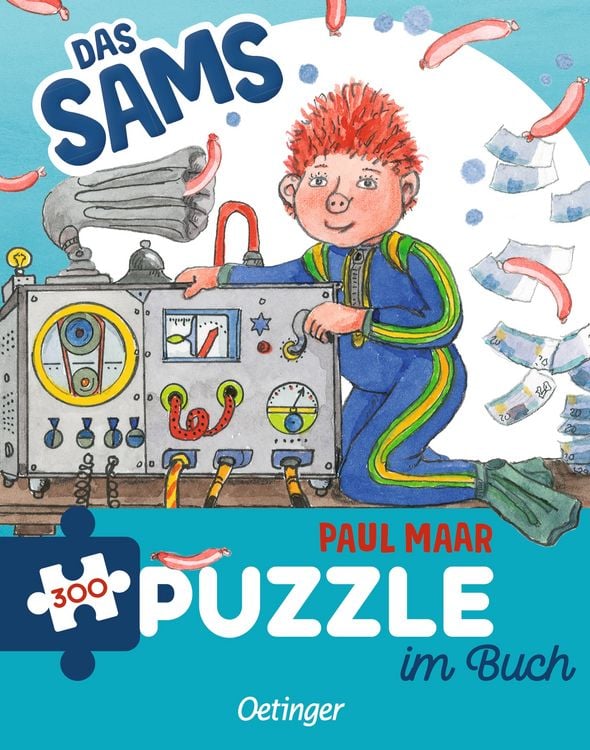 Produktbild: Das Sams. Puzzle im Buch. 300 Teile, Format 48 x 24 cm