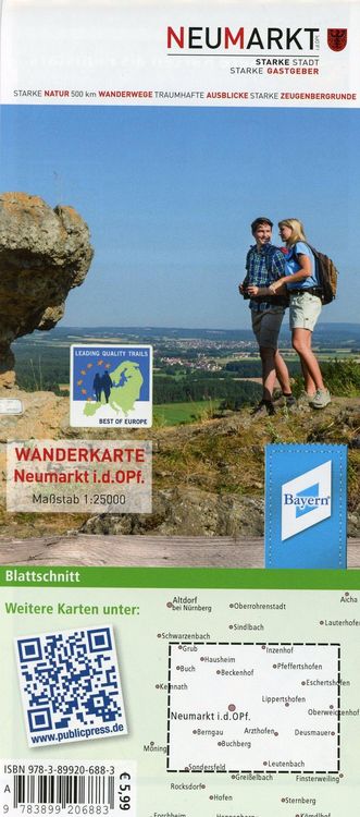 Produktbild: Publicpress Wanderkarte Neumarkt in der Oberpfalz 1:25.000