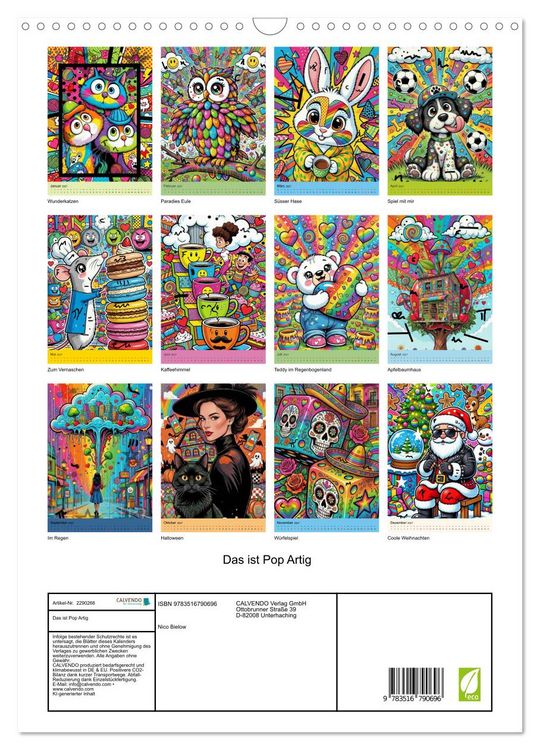 Produktbild: Das ist Pop Artig (Wandkalender 2027 DIN A3 hoch), CALVENDO Monatskalender