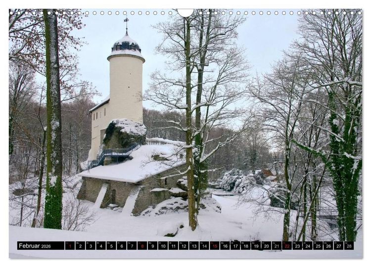 Produktbild: Schl&ouml;sser und Burgen in Sachsen (Wandkalender 2026 DIN A3 quer), CALVENDO Monatskalender
