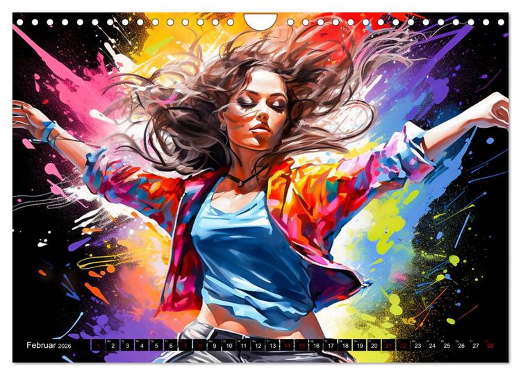 Produktbild: Color Dance Art (Wandkalender 2026 DIN A4 quer), CALVENDO Monatskalender