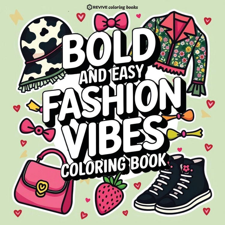 Produktbild: Bold & Easy Fashion Vibes Coloring Book