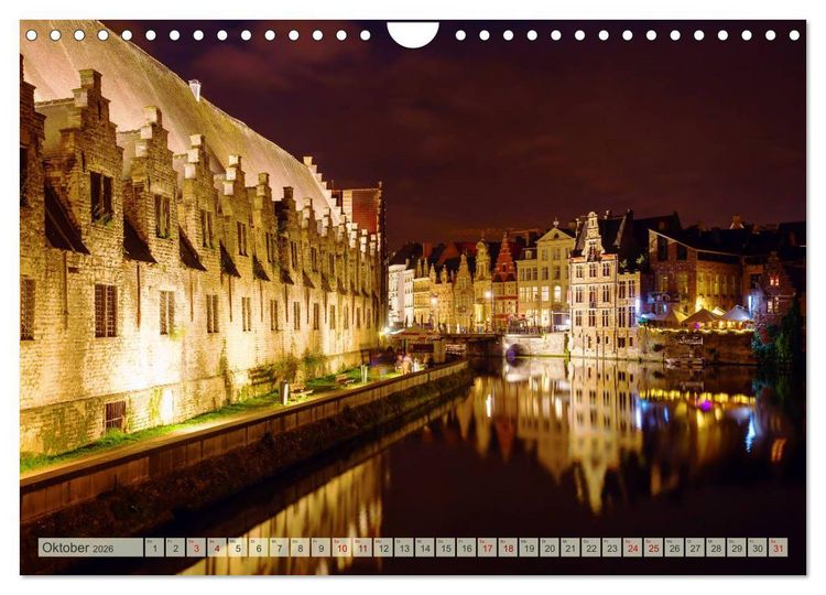 Produktbild: Gent - die geschichtstr&auml;chtige Perle in Flandern (Wandkalender 2026 DIN A4 quer), CALVENDO Monatskalender