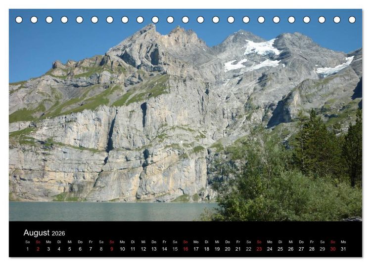 Produktbild: Die Welt der Berge (Tischkalender 2026 DIN A5 quer), CALVENDO Monatskalender
