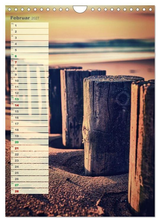 Produktbild: D&uuml;nen und Buhnen (Wandkalender 2027 DIN A4 hoch), CALVENDO Monatskalender