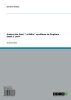 Produktbild: Analyse der Oper "La Dafne" von Marco da Gagliano - Szene 3 und 4