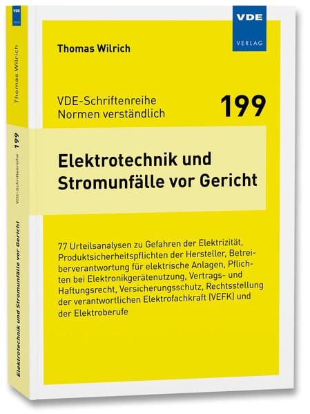 Produktbild: Elektrotechnik und Stromunfälle vor Gericht