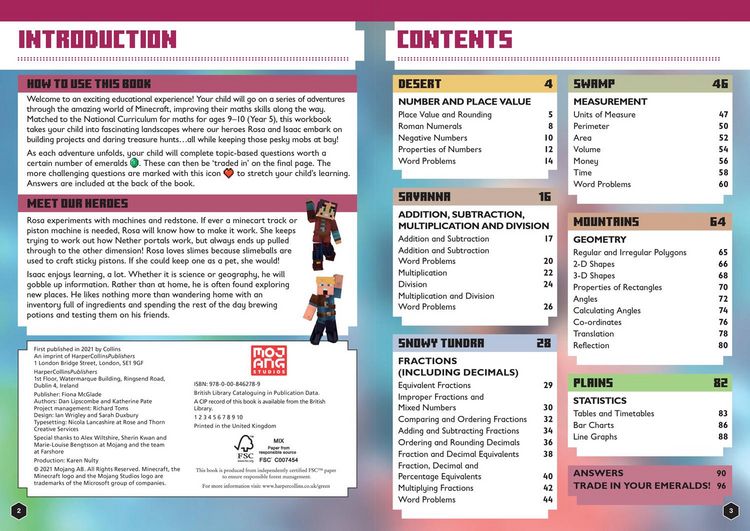 Produktbild: Minecraft Maths Ages 9-10