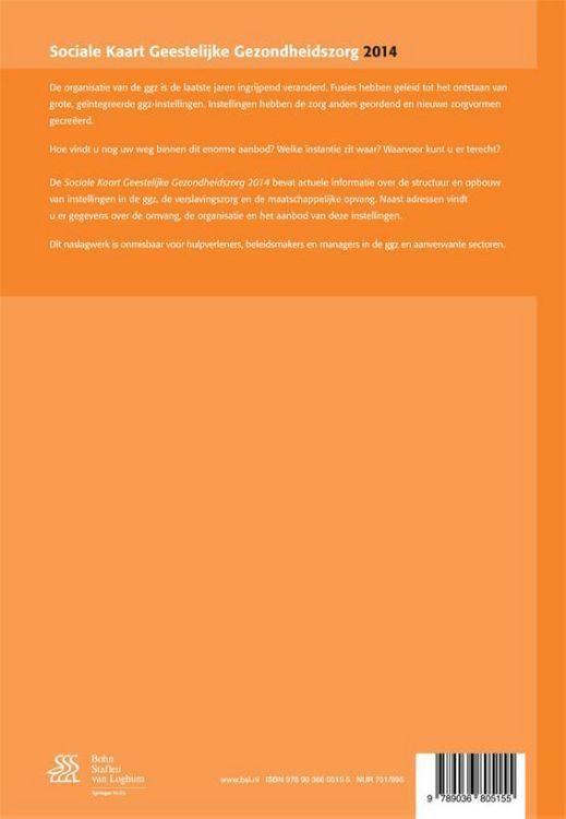Produktbild: Sociale Kaart Geestelijke Gezondheidszorg 2014
