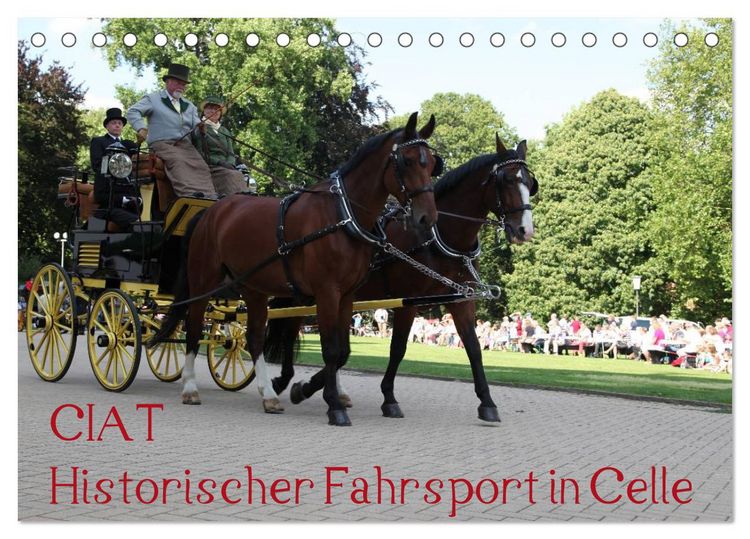 Produktbild: CIAT - Historischer Fahrsport in Celle (Tischkalender 2026 DIN A5 quer), CALVENDO Monatskalender