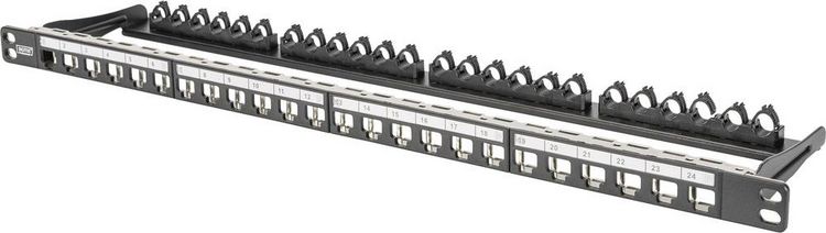 Produktbild: Digitus DN-91422 24 Port Netzwerk-Patchpanel 483mm (19\") 0.5 HE Unbest&uuml;ckt