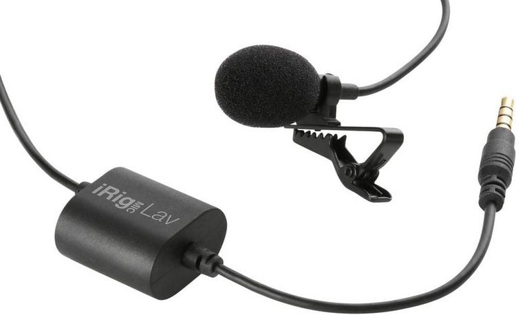 Produktbild: Ansteck Sprach-Mikrofon IK Multimedia MIC LAV &Uuml;bertragungsart (Details):Kabelgebunden inkl. Klammer, inkl. Windschutz
