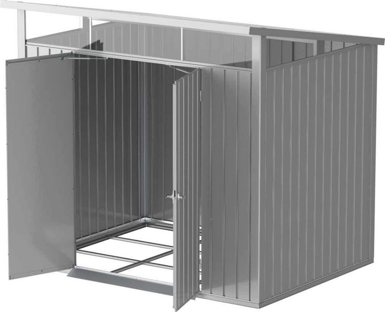 Produktbild: Metall Ger&auml;tehaus 249x231 Gartenhaus Fl&uuml;gelt&uuml;r