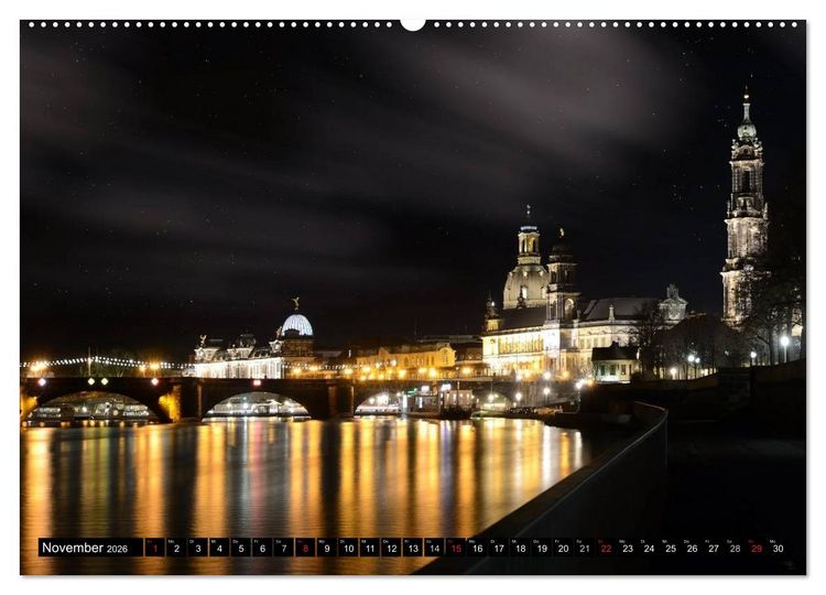 Produktbild: Dresden Die Perle an der Elbe (Wandkalender 2026 DIN A2 quer), CALVENDO Monatskalender