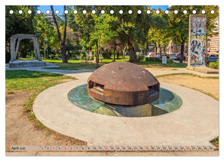 Produktbild: Tirana - Herz Albaniens (Tischkalender 2026 DIN A5 quer), CALVENDO Monatskalender