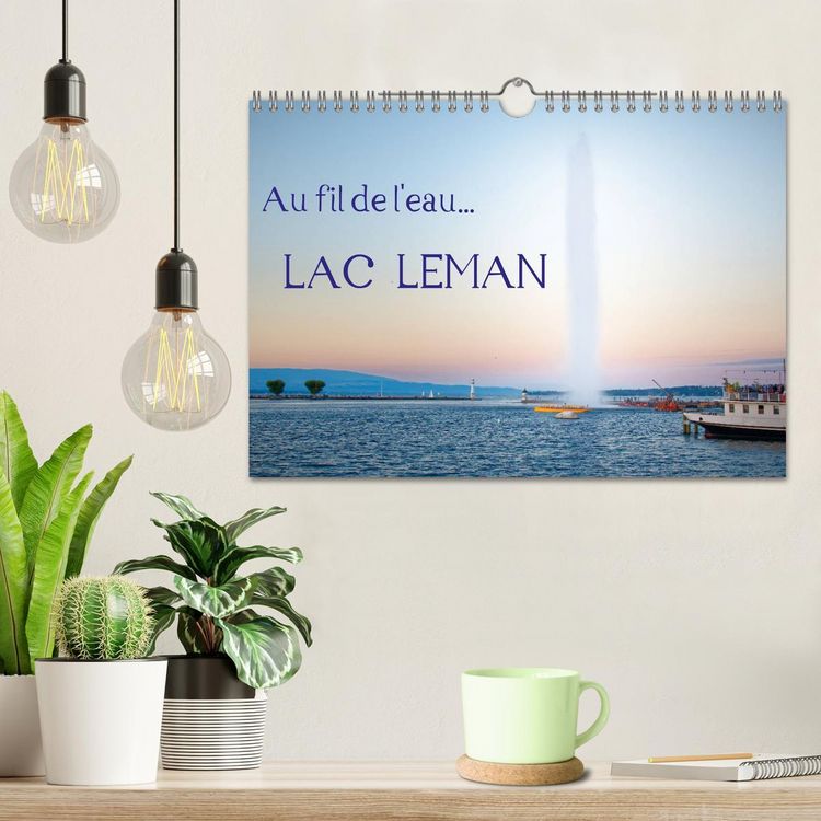 Produktbild: Au fil de l'eau... LAC LEMAN (Calendrier mural 2026 DIN A4 vertical), CALVENDO calendrier mensuel
