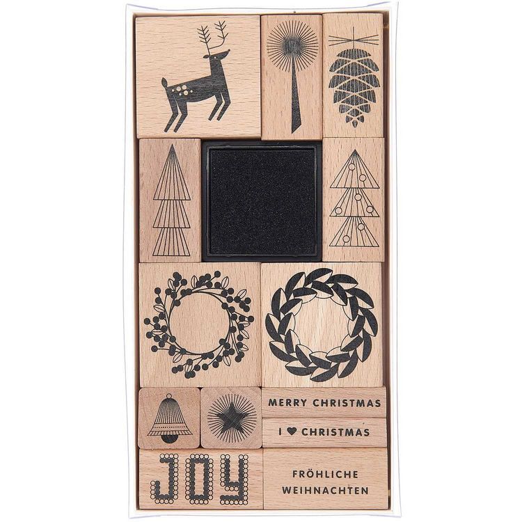 Produktbild: Stempelset I love Christmas 100%, 13 Stempel