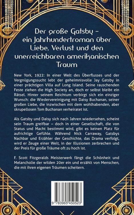 Produktbild: Der gro&szlig;e Gatsby. F. Scott Fitzgerald