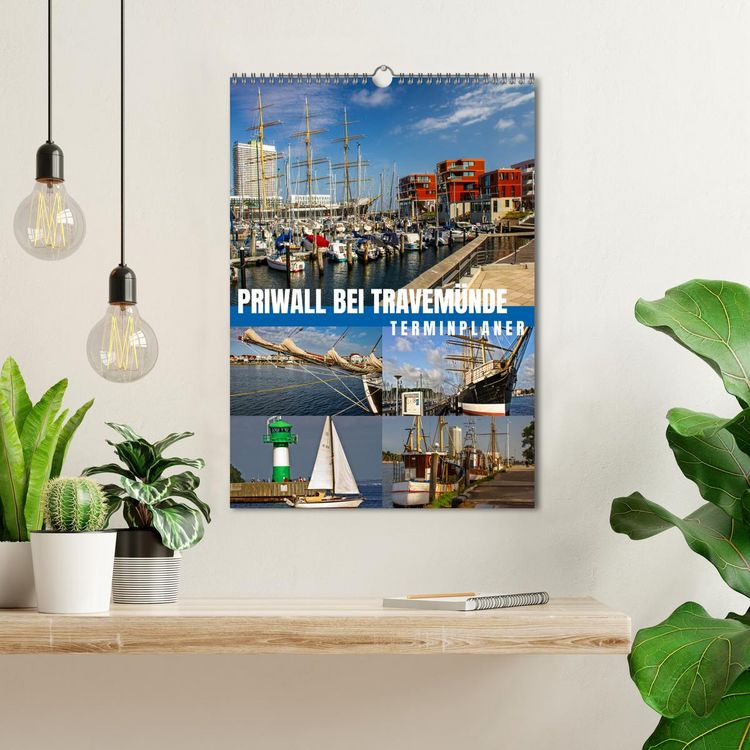 Produktbild: Priwall bei Travem&uuml;nde &ndash; Terminplaner (Wandkalender 2026 DIN A3 hoch), CALVENDO Monatskalender