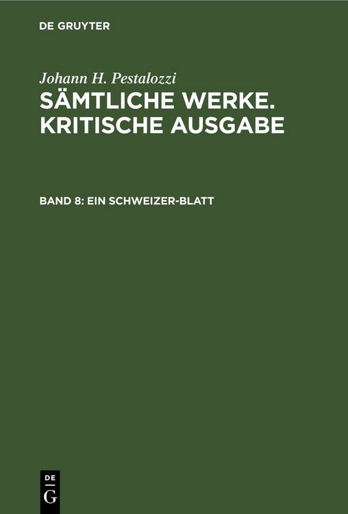 Produktbild: Ein Schweizer-Blatt