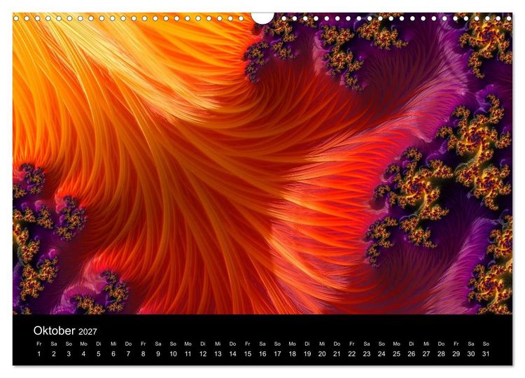 Produktbild: Fraktale - Farben - Formen 2027 (Wandkalender 2027 DIN A3 quer), CALVENDO Monatskalender