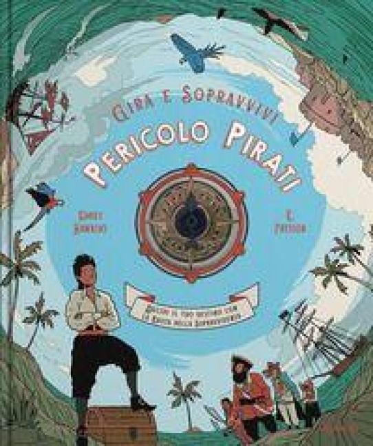 Produktbild: Pericolo pirati. Decidi il tuo destino con la ruota della sopravvivenza. Gira e sopravvivi