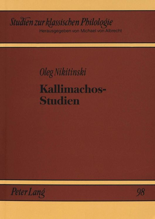 Produktbild: Kallimachos-Studien