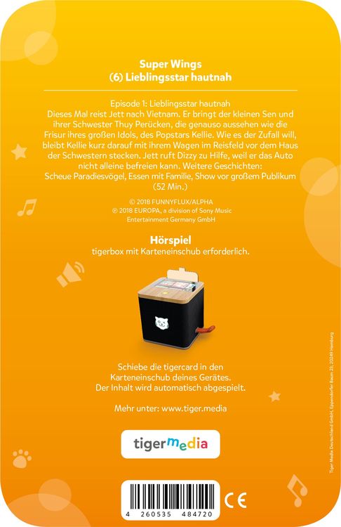 Tiger Media - Tigercards - Super Wings - Lieblingsstar hautnah
