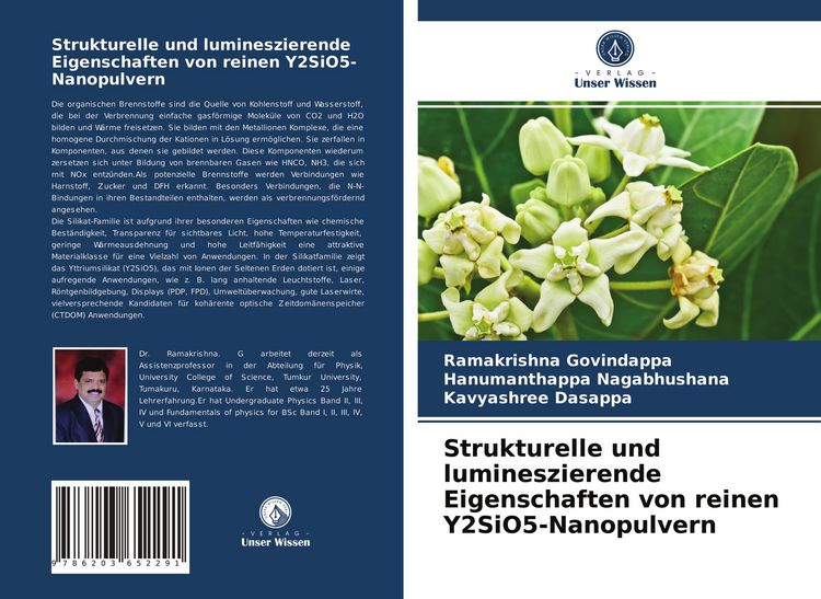 Produktbild: Strukturelle und lumineszierende Eigenschaften von reinen Y2SiO5-Nanopulvern