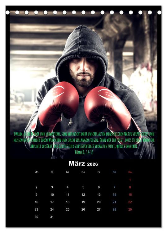 Produktbild: Der Bibelkalender - mit Gottes Wort durchs Jahr (Tischkalender 2026 DIN A5 hoch), CALVENDO Monatskalender