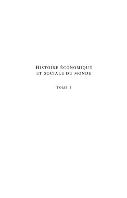 Produktbild: Histoire economique et socialemonde 1