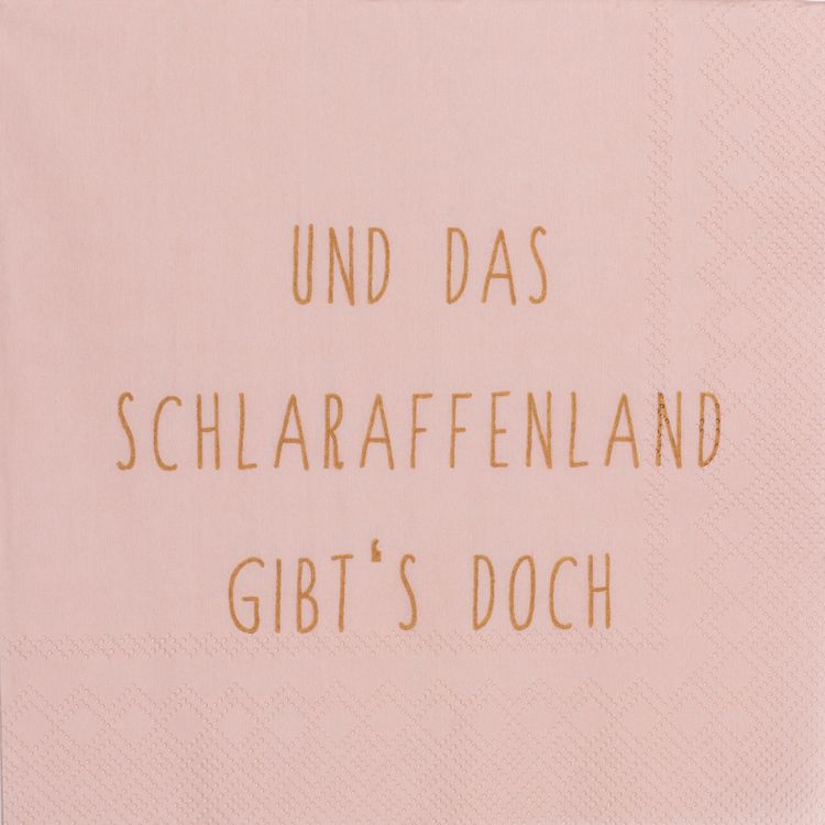 Produktbild: R&auml;der Serviette Und das Schlaraffen- land gibts doch 33x33cm