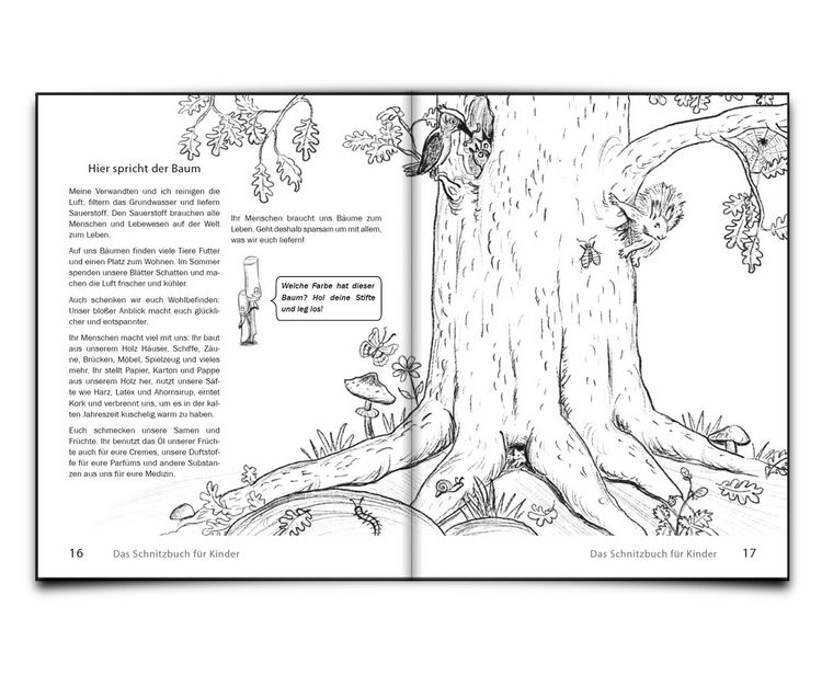 Produktbild: Das Schnitzbuch f&uuml;r Kinder &ndash; Mit Holzbildhauerei