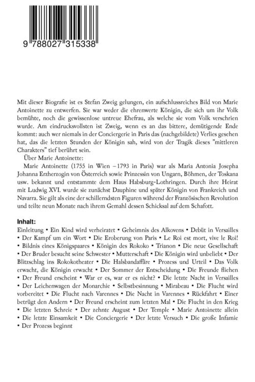 Produktbild: Marie Antoinette. Bildnis Eines Mittleren Charakters