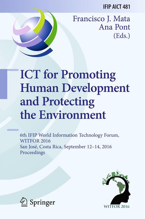 Produktbild: ICT for Promoting Human Development and Protecting the Environment